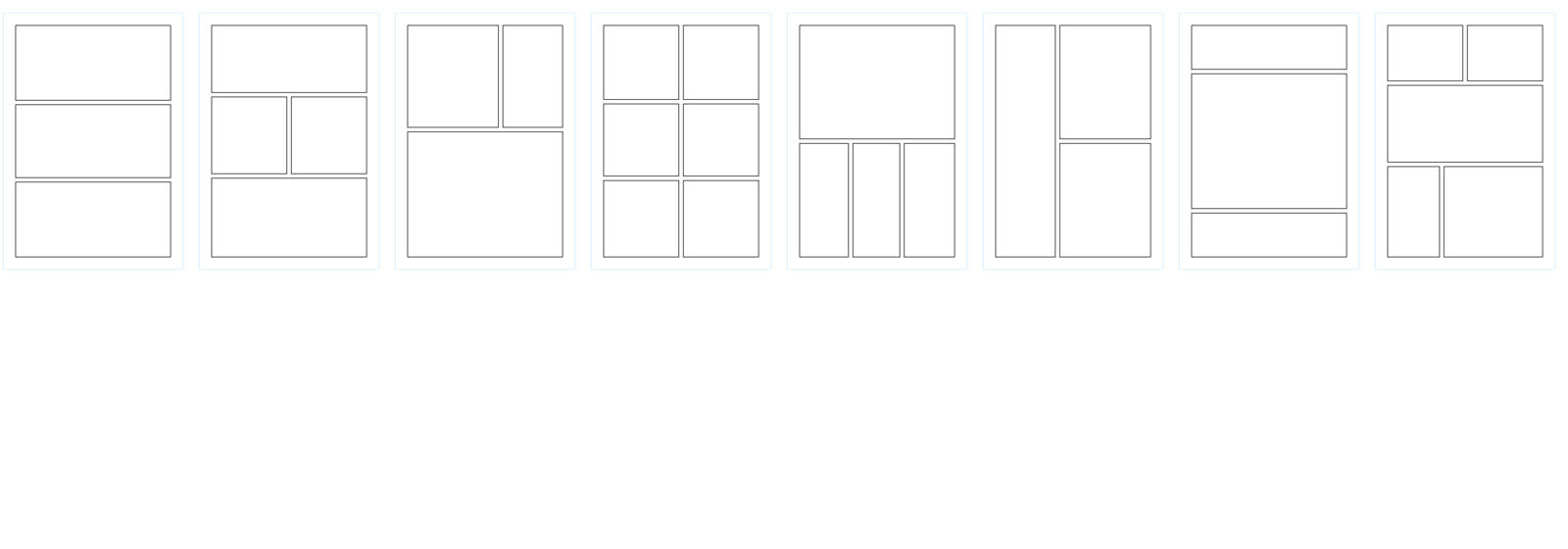 Panel templates